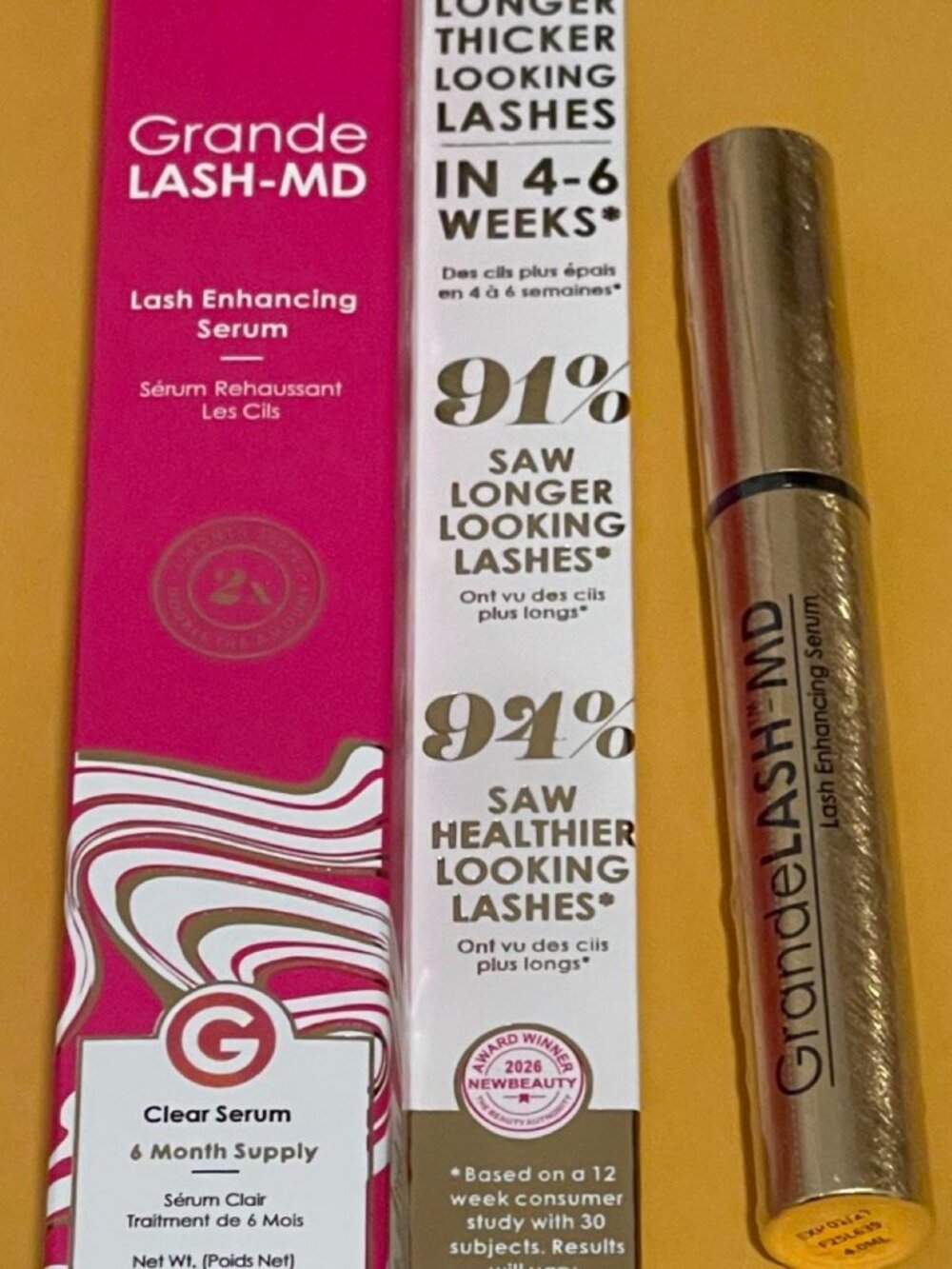The Grande Cosmetics GrandeLASH-MD brand new- Seald - full size 4ml Serum